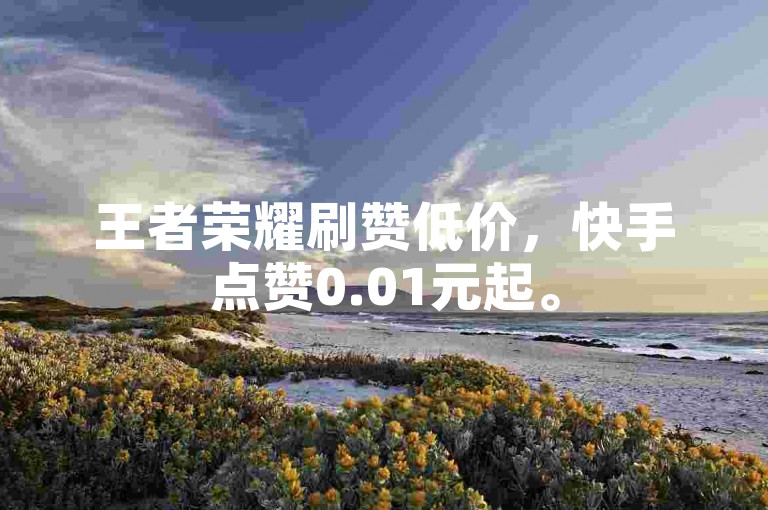 王者荣耀刷赞低价，快手点赞0.01元起。