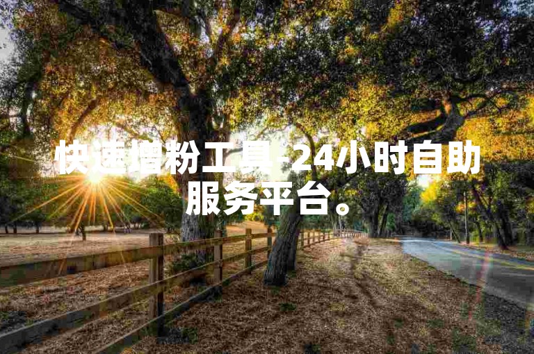 快速增粉工具-24小时自助服务平台。