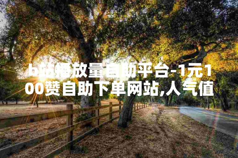 b站播放量自助平台-1元100赞自助下单网站,人气值刷网站