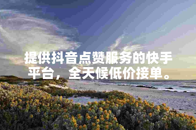 提供抖音点赞服务的快手平台，全天候低价接单。