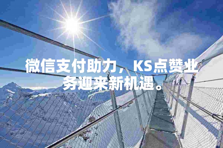 微信支付助力，KS点赞业务迎来新机遇。