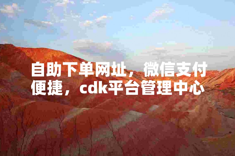 自助下单网址，微信支付便捷，cdk平台管理中心。