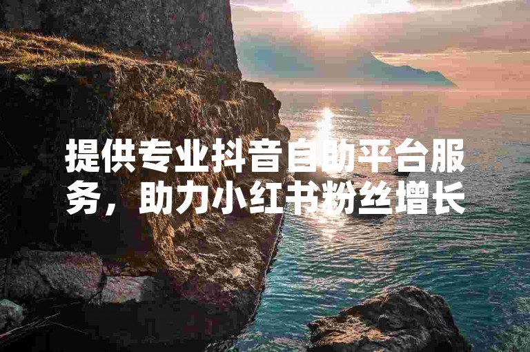 提供专业抖音自助平台服务，助力小红书粉丝增长。