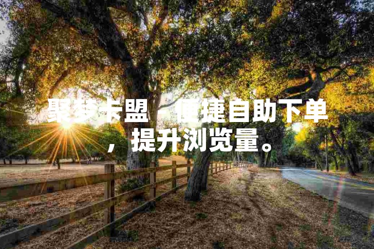 聚梦卡盟 - 便捷自助下单，提升浏览量。