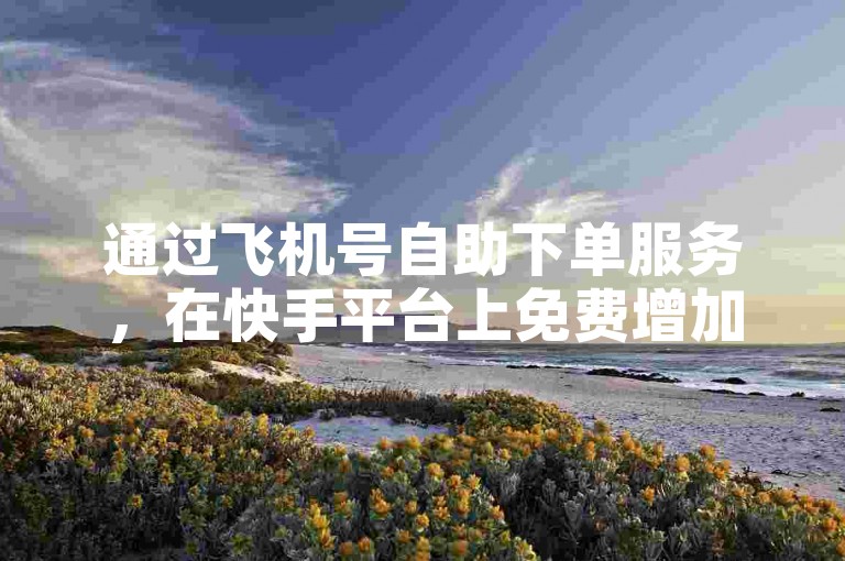通过飞机号自助下单服务，在快手平台上免费增加8000名粉丝。
