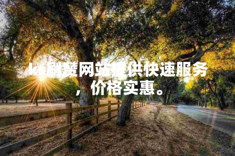 ks刷赞网站提供快速服务，价格实惠。