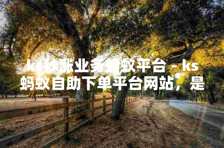 ks秒涨业务蚂蚁平台 - ks蚂蚁自助下单平台网站，是一个专注于提供快速、便捷服务的网络平台。