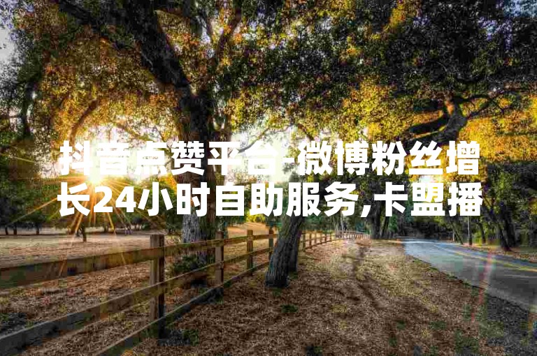 抖音点赞平台-微博粉丝增长24小时自助服务,卡盟播放量网站平台
