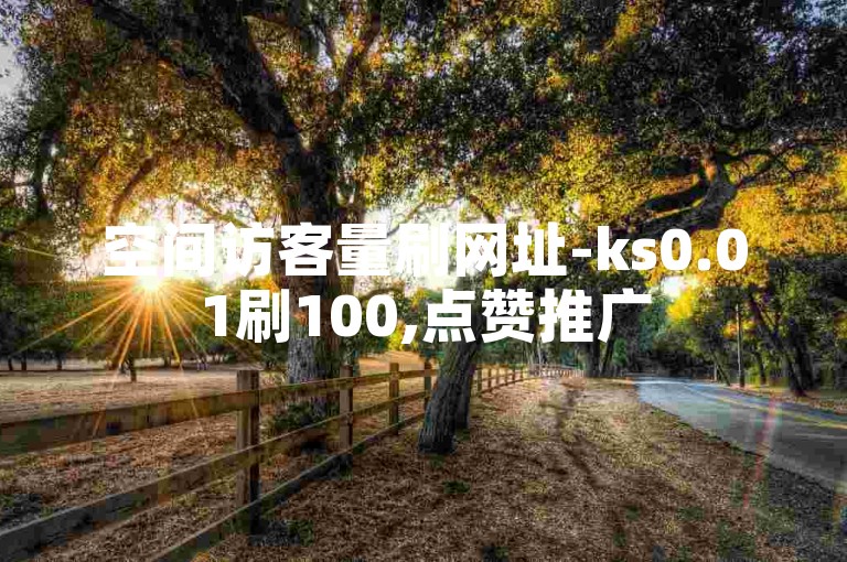 空间访客量刷网址-ks0.01刷100,点赞推广