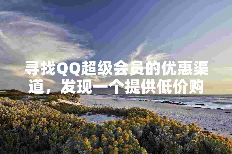 寻找QQ超级会员的优惠渠道，发现一个提供低价购买服务的平台。