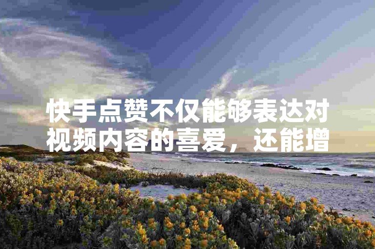 快手点赞不仅能够表达对视频内容的喜爱，还能增加视频的曝光度，进而可能带来更多的关注和互动。