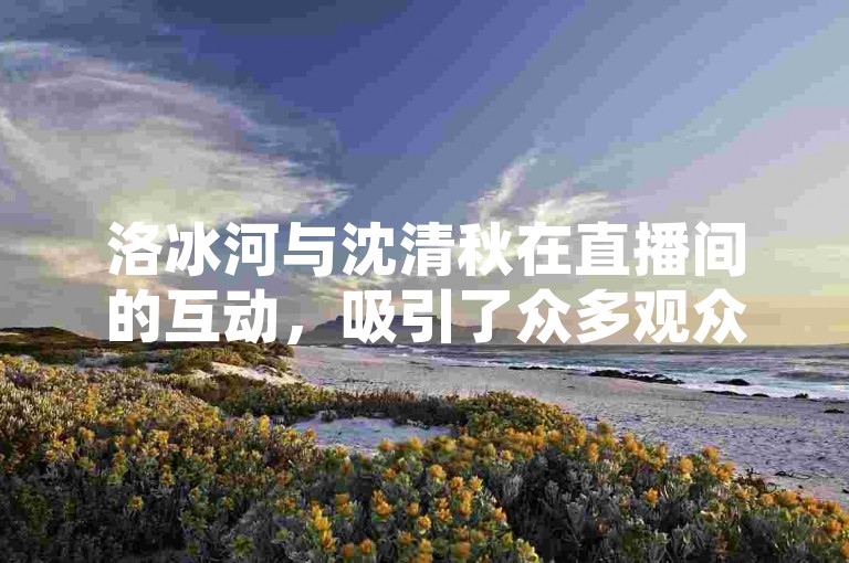 洛冰河与沈清秋在直播间的互动，吸引了众多观众在线下单支持。