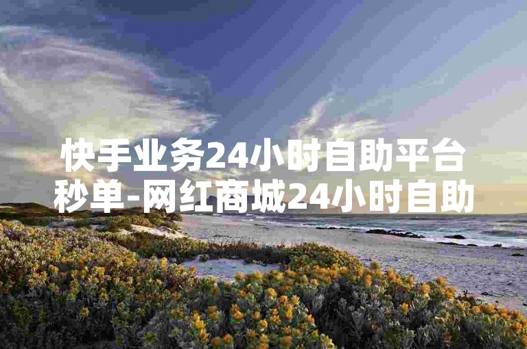 快手业务24小时自助平台秒单-网红商城24小时自助