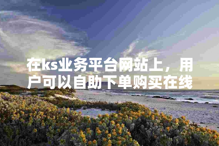 在ks业务平台网站上，用户可以自助下单购买在线云商城商品，如拼多多帮砍助力软件，还能找到抖音60级账号的购买渠道。