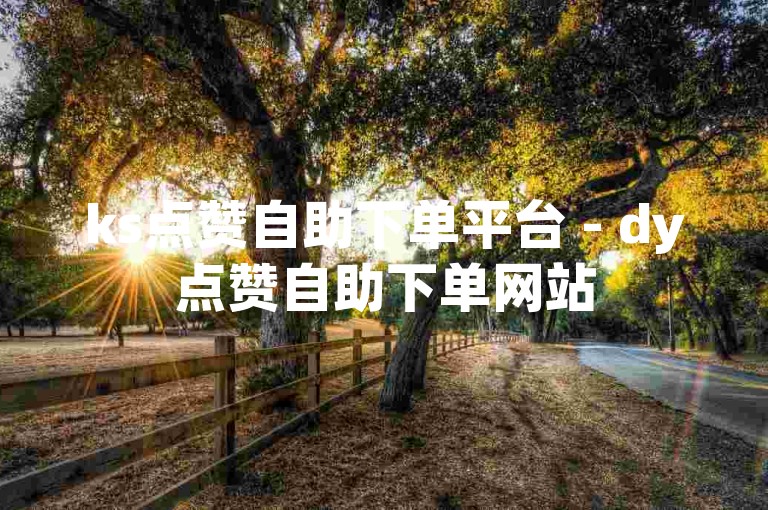 ks点赞自助下单平台 - dy点赞自助下单网站