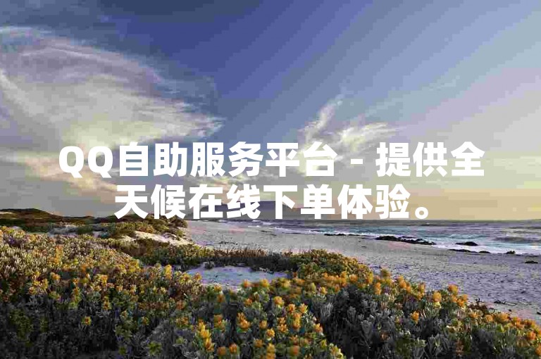 QQ自助服务平台 - 提供全天候在线下单体验。