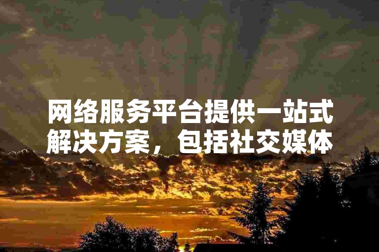 网络服务平台提供一站式解决方案，包括社交媒体点赞和在线卡盟服务。