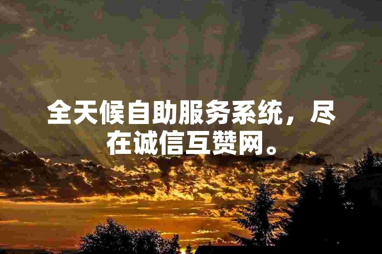 全天候自助服务系统，尽在诚信互赞网。
