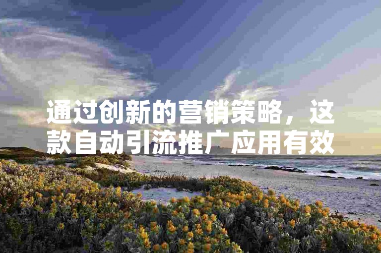 通过创新的营销策略，这款自动引流推广应用有效提升了抖音账号的真实活跃粉丝数量。