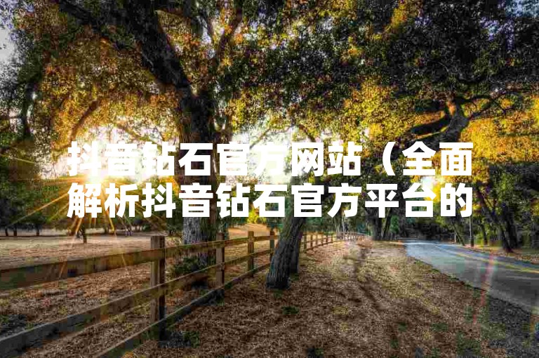 抖音钻石官方网站（全面解析抖音钻石官方平台的实用指南）