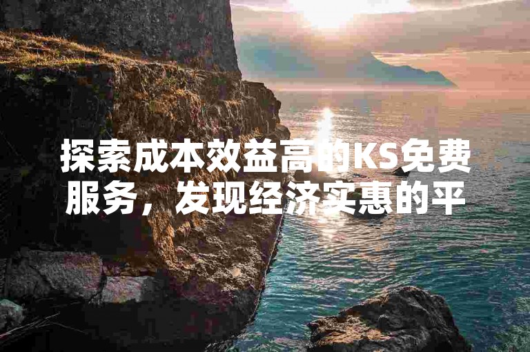 探索成本效益高的KS免费服务，发现经济实惠的平台选择。
