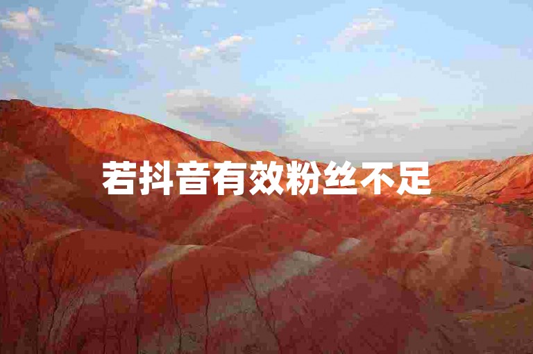 若抖音有效粉丝不足500，可尝试通过创作优质且独特的内容、积极与其他用户互动、利用热门话题或挑战来增加曝光度等方法去提升粉丝量。