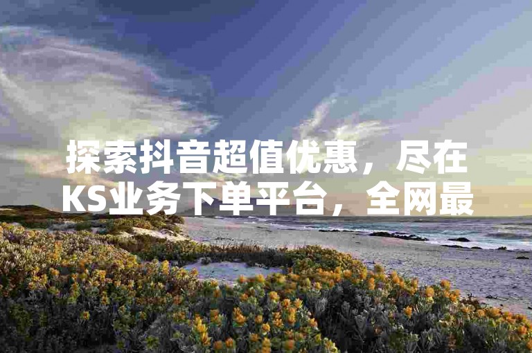 探索抖音超值优惠，尽在KS业务下单平台，全网最低价等你来体验。