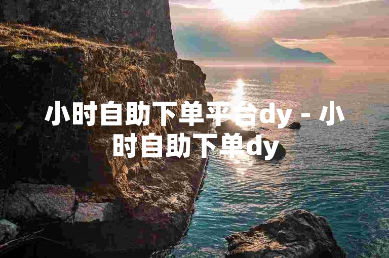 小时自助下单平台dy - 小时自助下单dy
