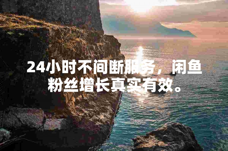 24小时不间断服务，闲鱼粉丝增长真实有效。