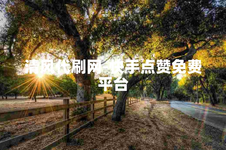 清风代刷网-快手点赞免费平台