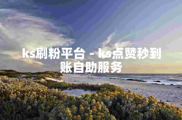 ks刷粉平台 - ks点赞秒到账自助服务