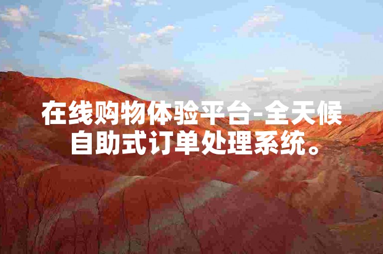 在线购物体验平台-全天候自助式订单处理系统。