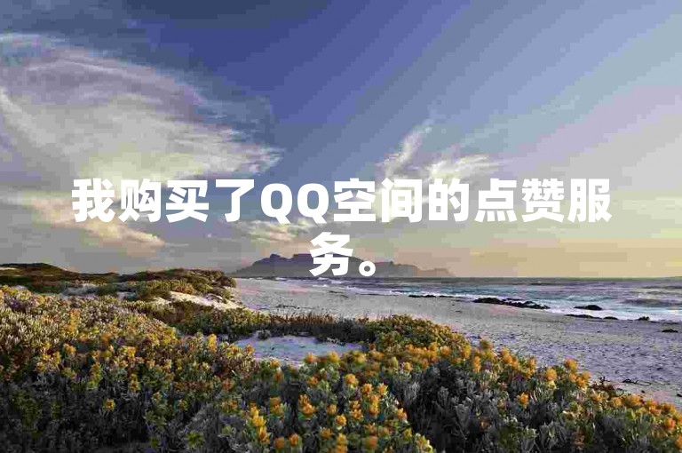 我购买了QQ空间的点赞服务。