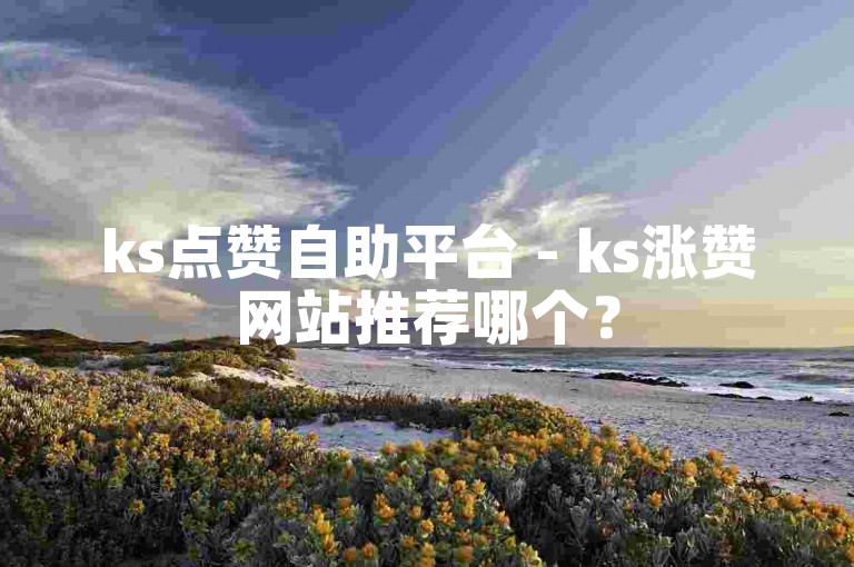 ks点赞自助平台 - ks涨赞网站推荐哪个？