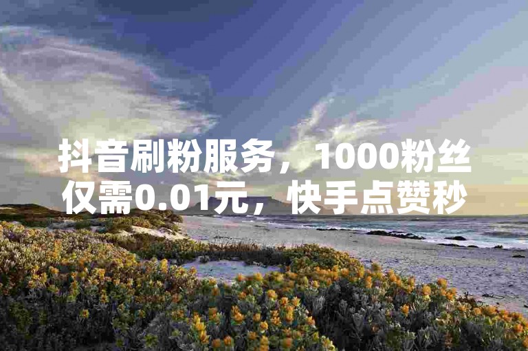 抖音刷粉服务，1000粉丝仅需0.01元，快手点赞秒上1000双击，全网最低价，小白龙马山肥大地房产装修 - 自助微利也疯狂!
