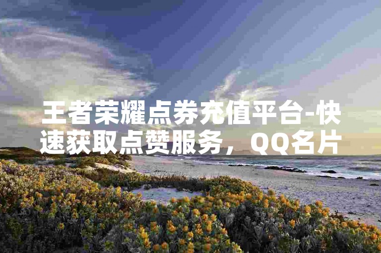 王者荣耀点券充值平台-快速获取点赞服务，QQ名片赞在线订购。