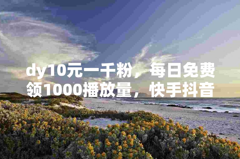 dy10元一千粉，每日免费领1000播放量，快手抖音评论业务，全网最低价，24小时自助下单软件。