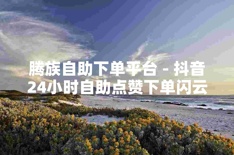 腾族自助下单平台 - 抖音24小时自助点赞下单闪云，是一个便捷的在线服务系统。