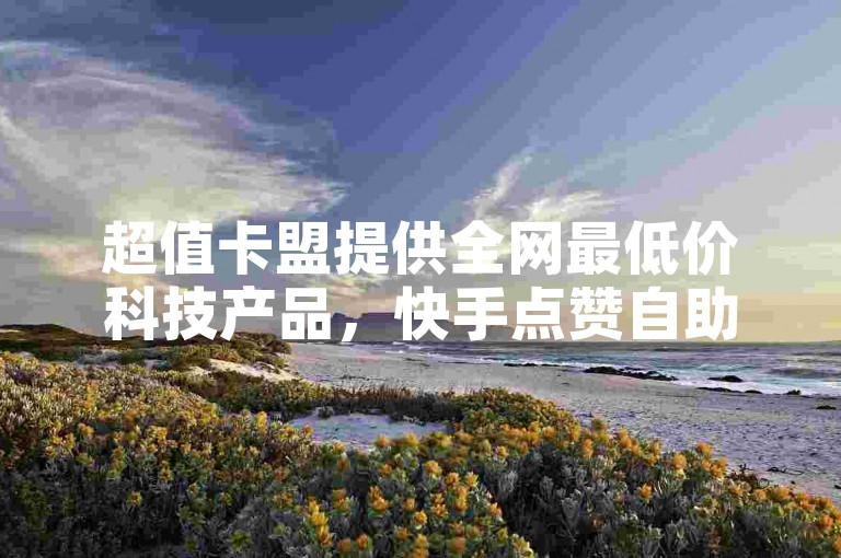 超值卡盟提供全网最低价科技产品，快手点赞自助服务 - 抖音粉丝增长24小时快速响应 - 抖音互动评论服务全天候震撼体验！