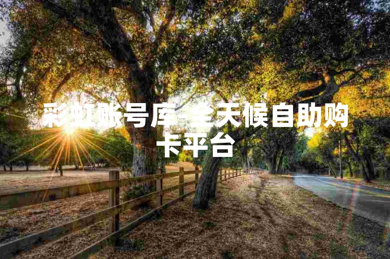 彩虹账号库-全天候自助购卡平台