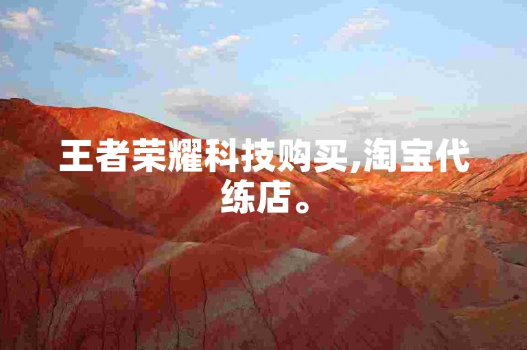 王者荣耀科技购买,淘宝代练店。