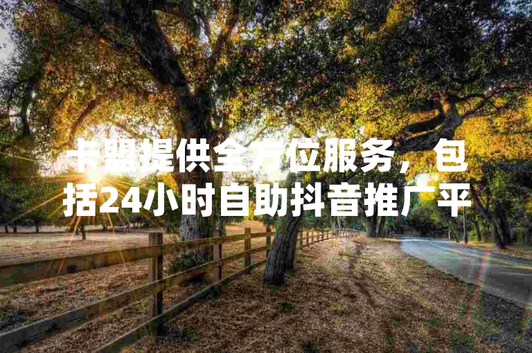 卡盟提供全方位服务，包括24小时自助抖音推广平台和QQ动态自动秒赞功能，确保你的qq空间说说赞迅速增加。