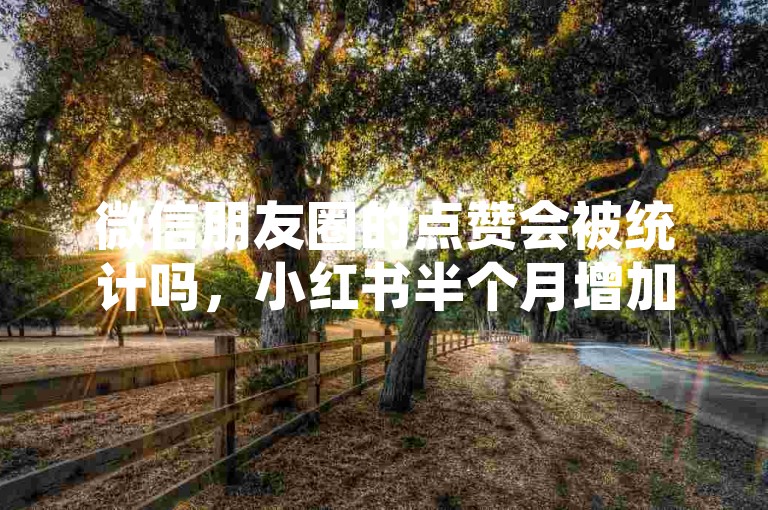 微信朋友圈的点赞会被统计吗，小红书半个月增加粉丝200个算多吗。