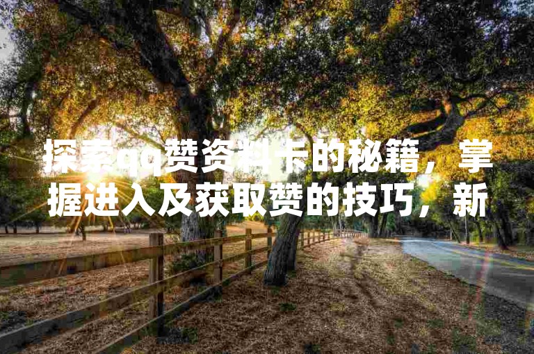 探索qq赞资料卡的秘籍，掌握进入及获取赞的技巧，新手必读指南！