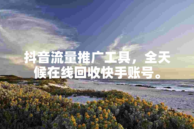 抖音流量推广工具，全天候在线回收快手账号。