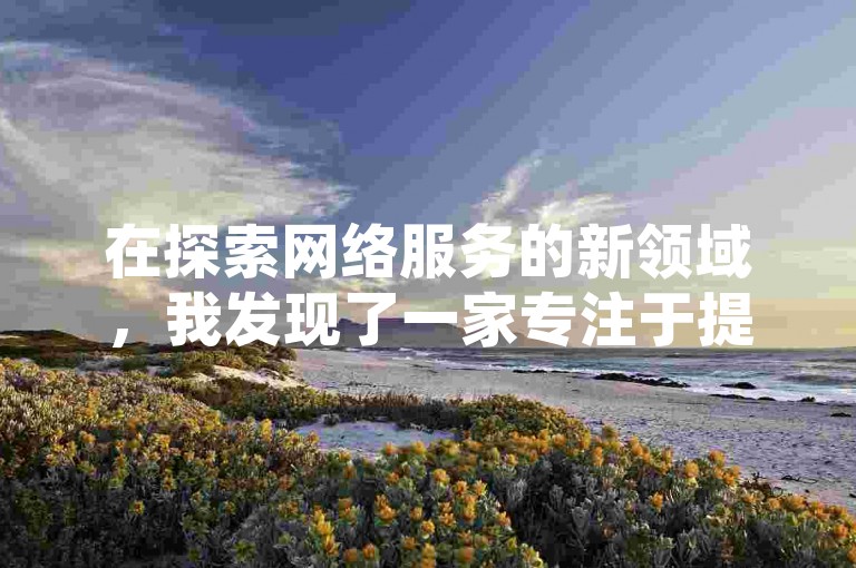 在探索网络服务的新领域，我发现了一家专注于提供B站账号购买、抖音点赞及QQ点赞下单等在线自助服务的平台。