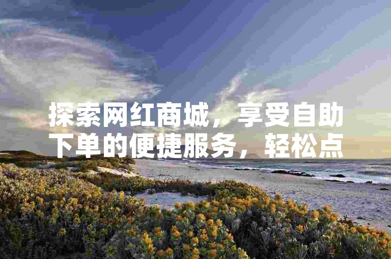 探索网红商城，享受自助下单的便捷服务，轻松点赞您喜爱的商品。