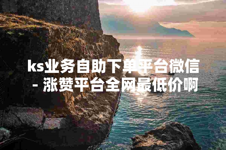 ks业务自助下单平台微信 - 涨赞平台全网最低价啊qq抖音，提供便捷的服务。