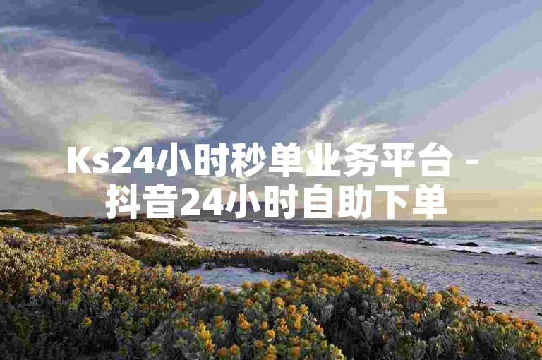 Ks24小时秒单业务平台 - 抖音24小时自助下单