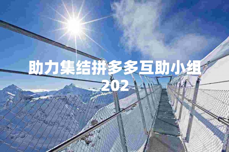 助力集结拼多多互助小组2025年最新动态。